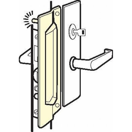 Don-Jo 3" x 11" Pin Latch Protector for Outswing Doors for Rose PLP211BP